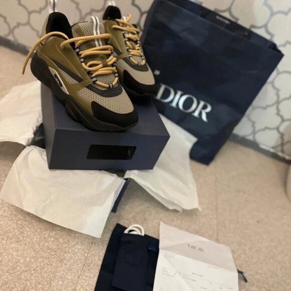 Dior B22 khaki calf leather black and Blue Navy - not found - Picture 2 of 4